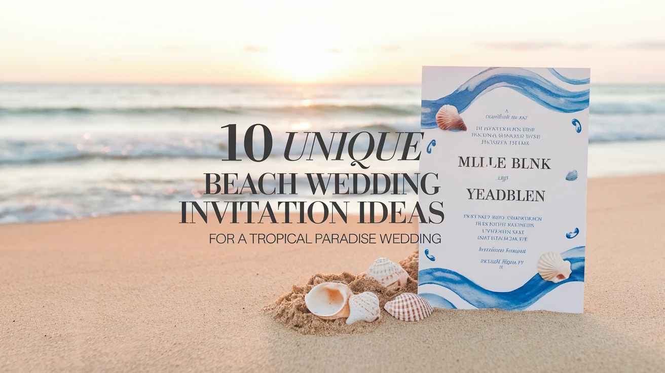 10 unique beach wedding invitation ideas for a tropical paradise wedding