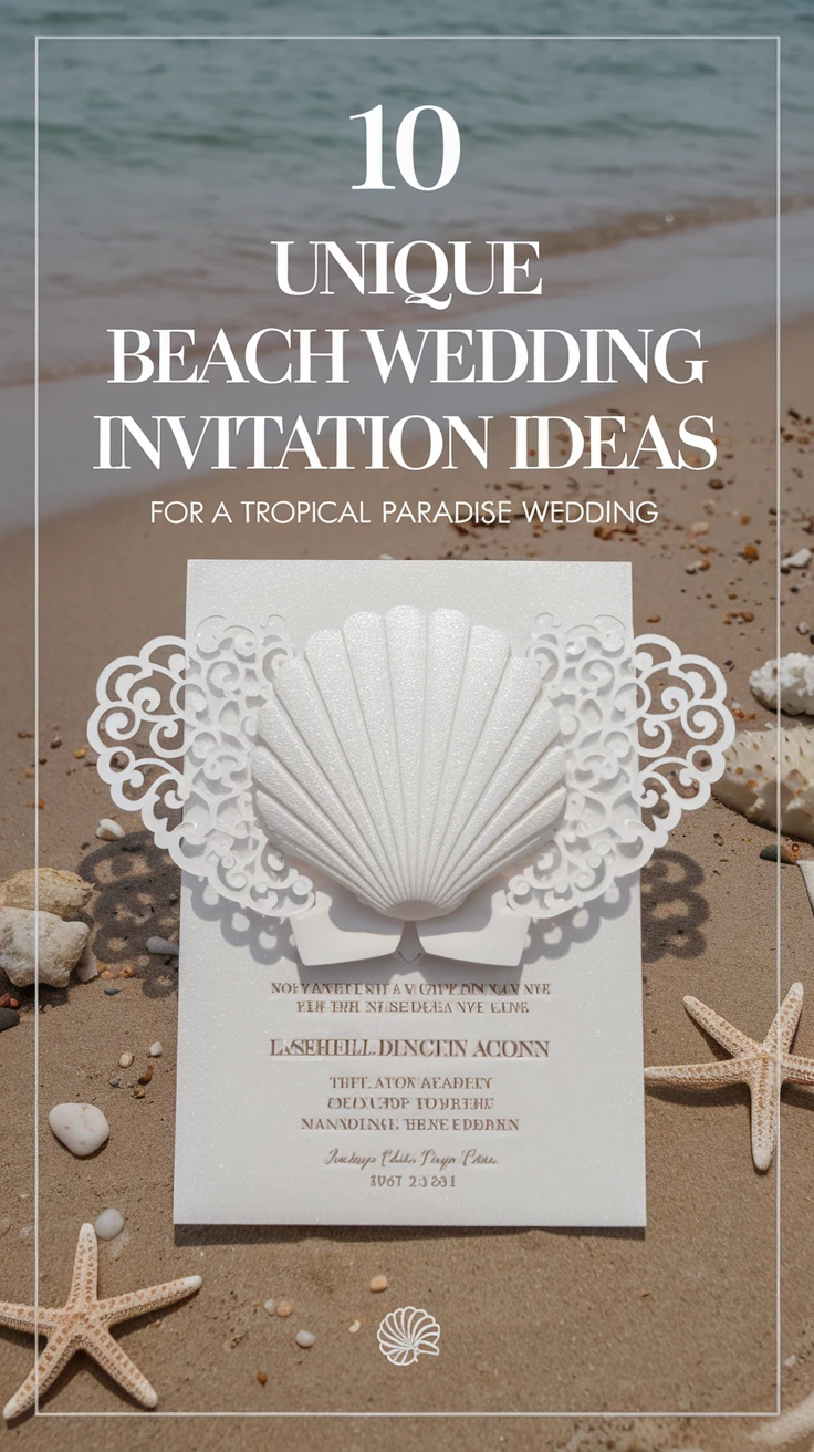 10 unique beach wedding invitation ideas for a tropical paradise wedding