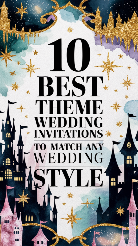 10 best theme wedding invitations to match any wedding style