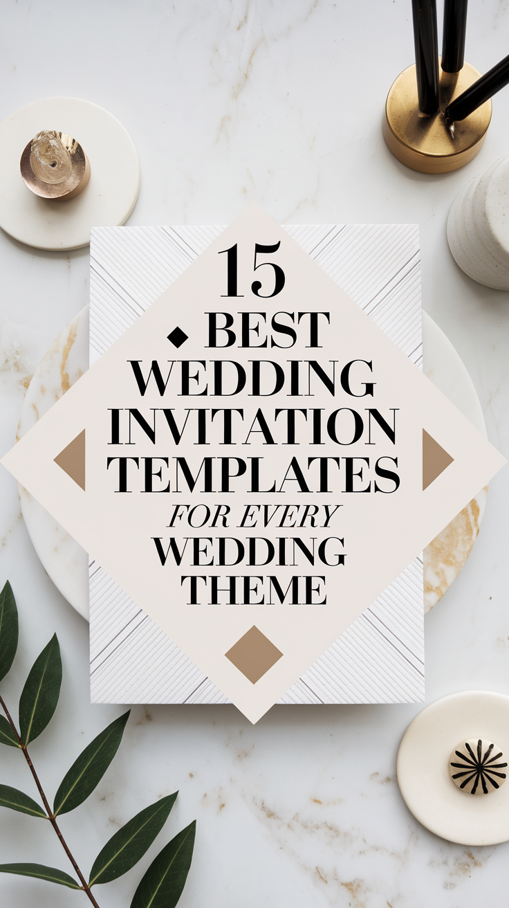 15 best wedding invitation templates for every wedding theme