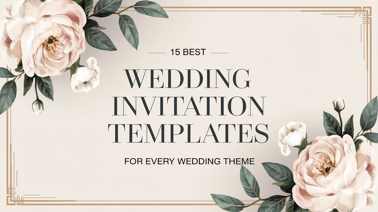 15 best wedding invitation templates for every wedding theme