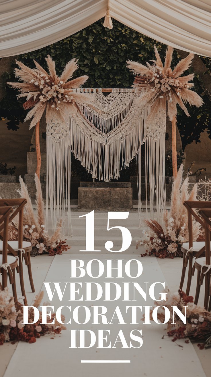 15 Boho Wedding Decoration Ideas for a Free-Spirited and Romantic Vibe