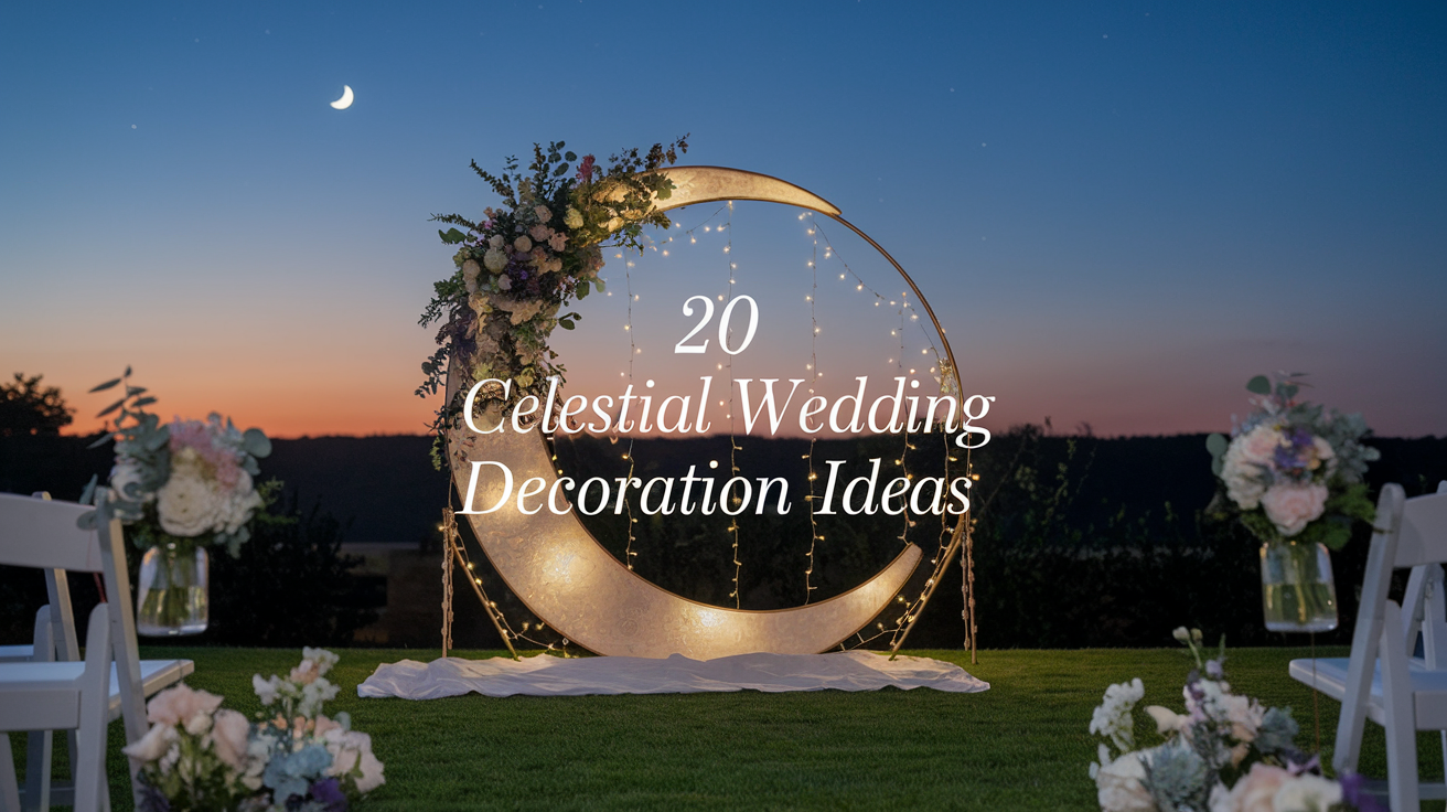 20 Celestial Wedding Decoration Ideas for a Starry Night-Themed Celebration