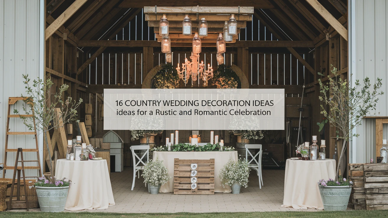16 Country Wedding Decoration Ideas for a Rustic and Romantic Celebration