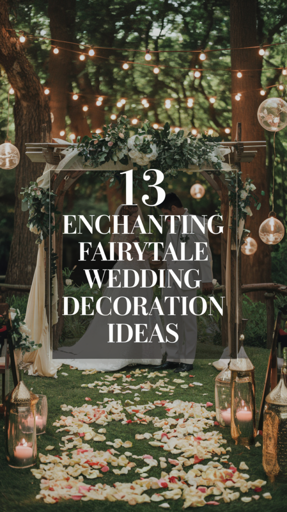 13 Enchanting Fairytale Wedding Decoration Ideas for a Magical Celebration