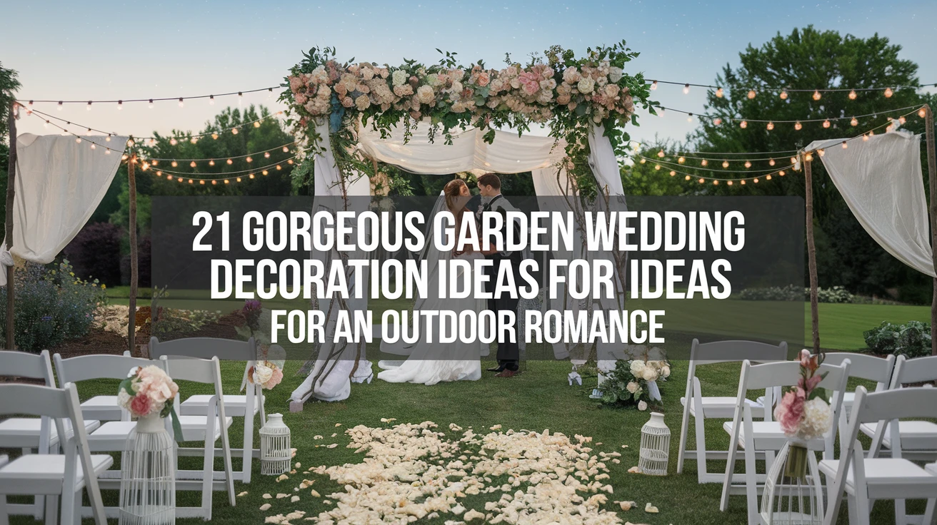 21 Gorgeous Garden Wedding Decoration Ideas for an Outdoor Romance
