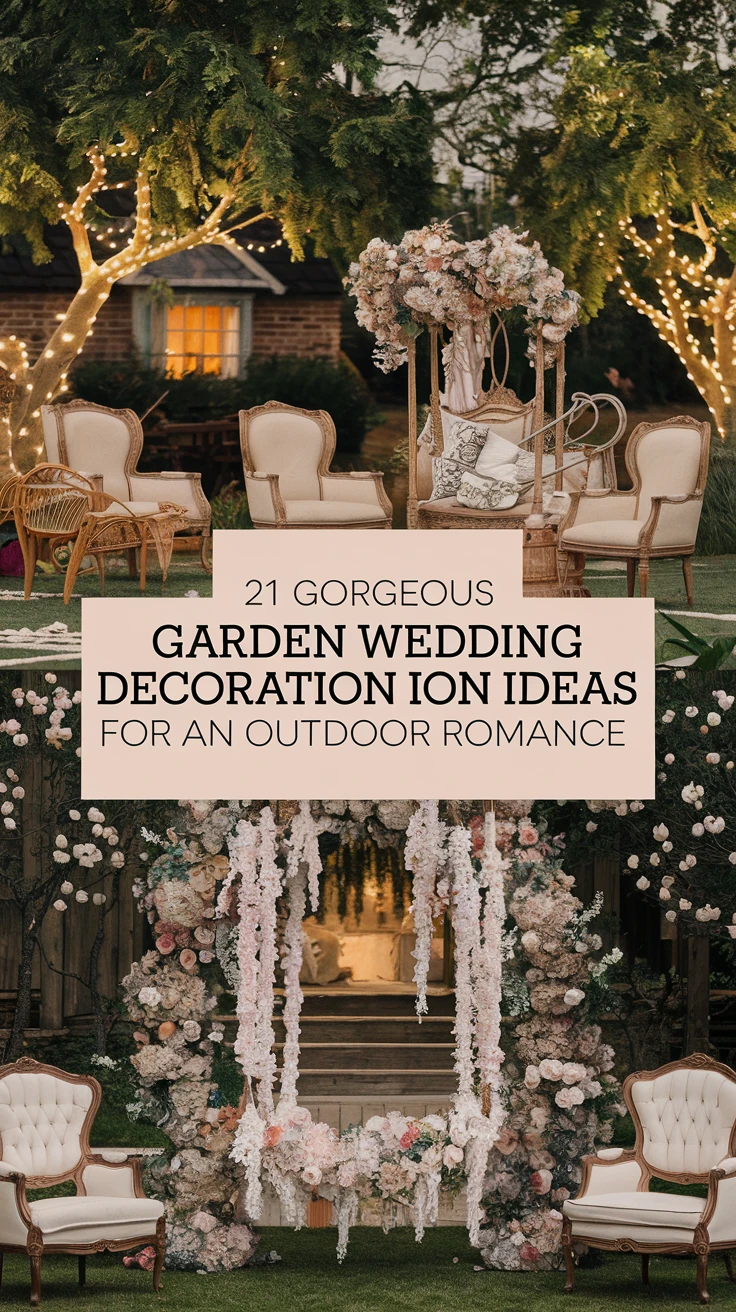 21 Gorgeous Garden Wedding Decoration Ideas for an Outdoor Romance
