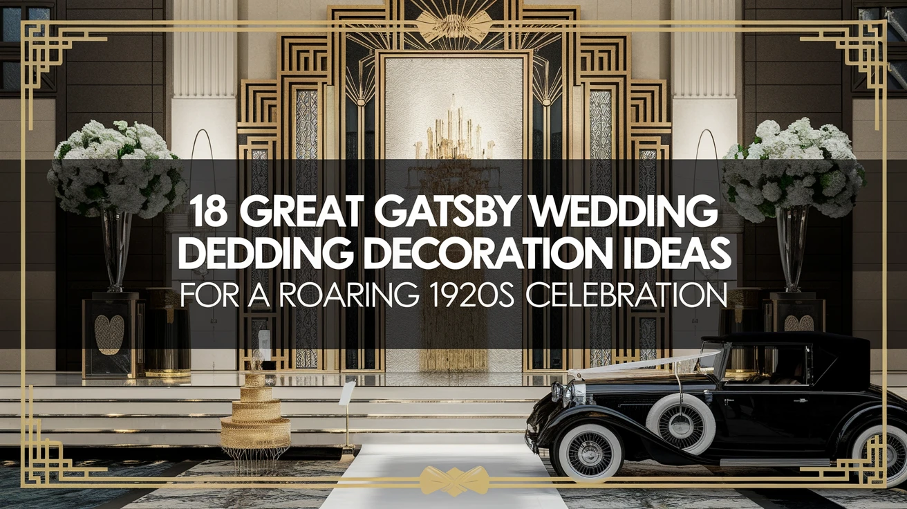 18 Great Gatsby Wedding Decoration Ideas for a Roaring 1920s Celebration