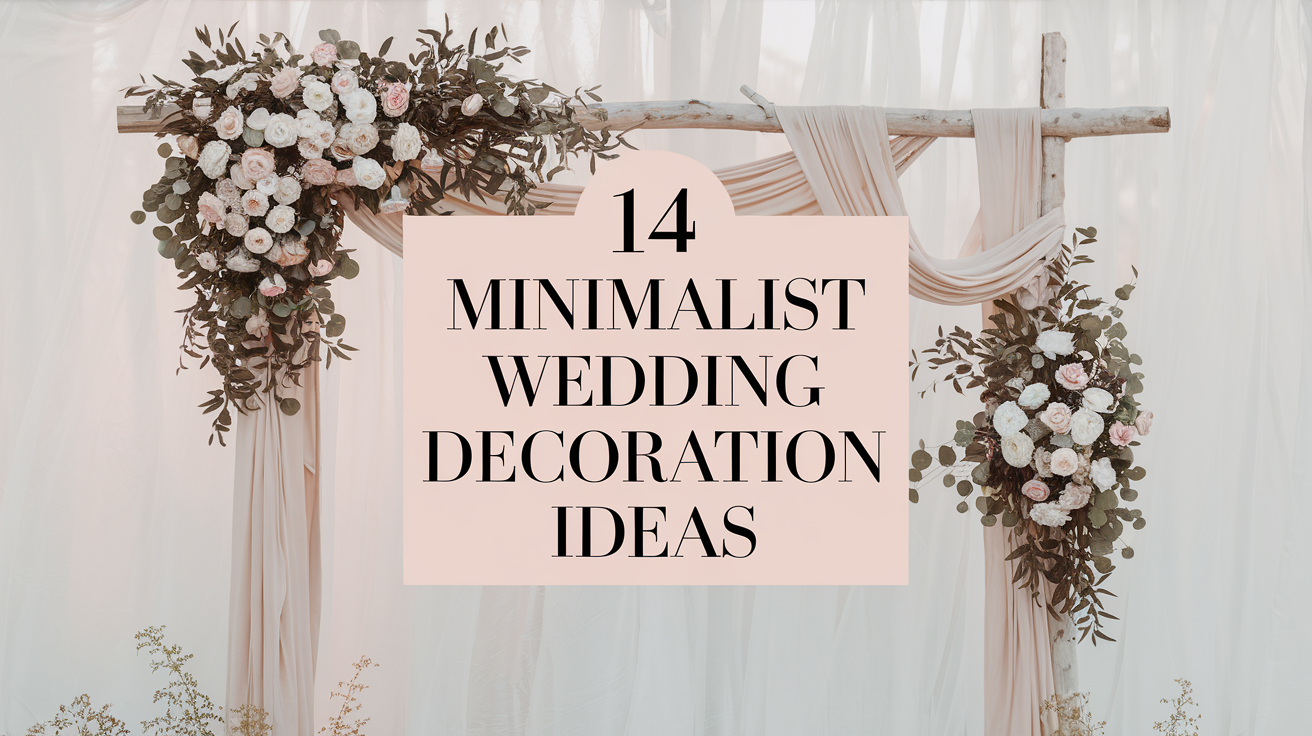 14 Minimalist Wedding Decoration Ideas for a Modern and Chic Celebration