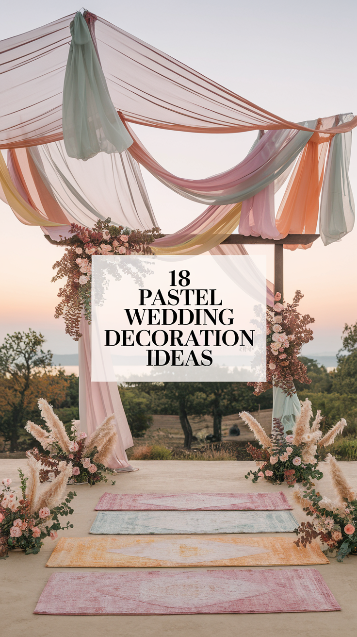 18 Pastel Wedding Decoration Ideas for a Soft and Elegant Vibe