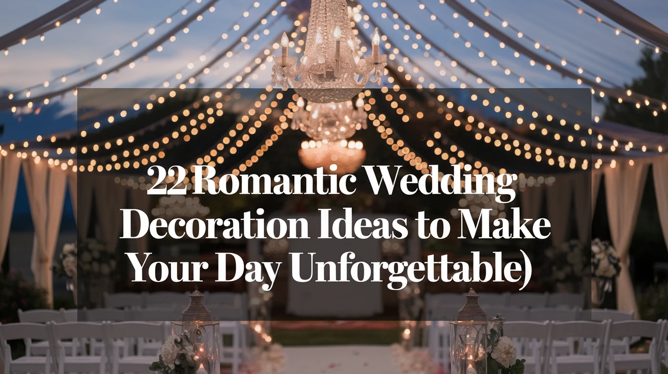 22 Romantic Wedding Decoration Ideas to Make Your Day Unforgettable
