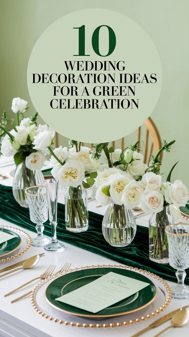 10 Wedding Decoration Ideas for a Green Celebration