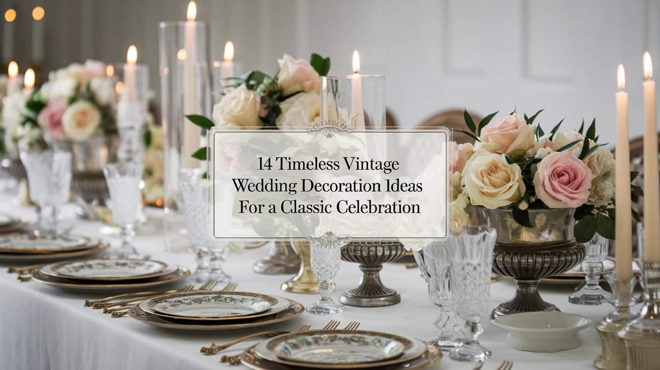 14 Timeless Vintage Wedding Decoration Ideas for a Classic Celebration