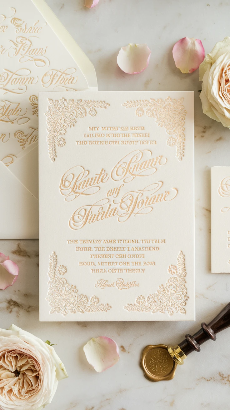 1. Classic Elegance: Traditional Wedding Invitations
