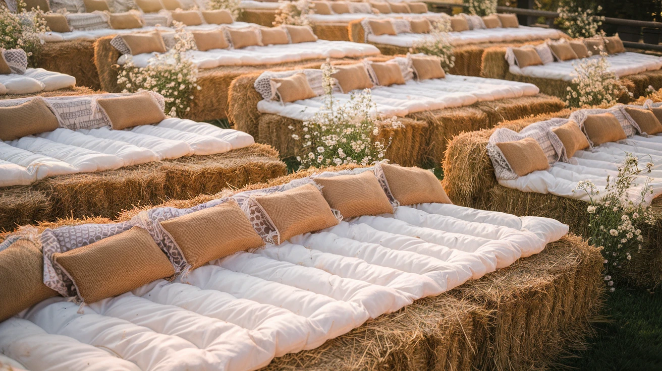1. Hay Bale Seating