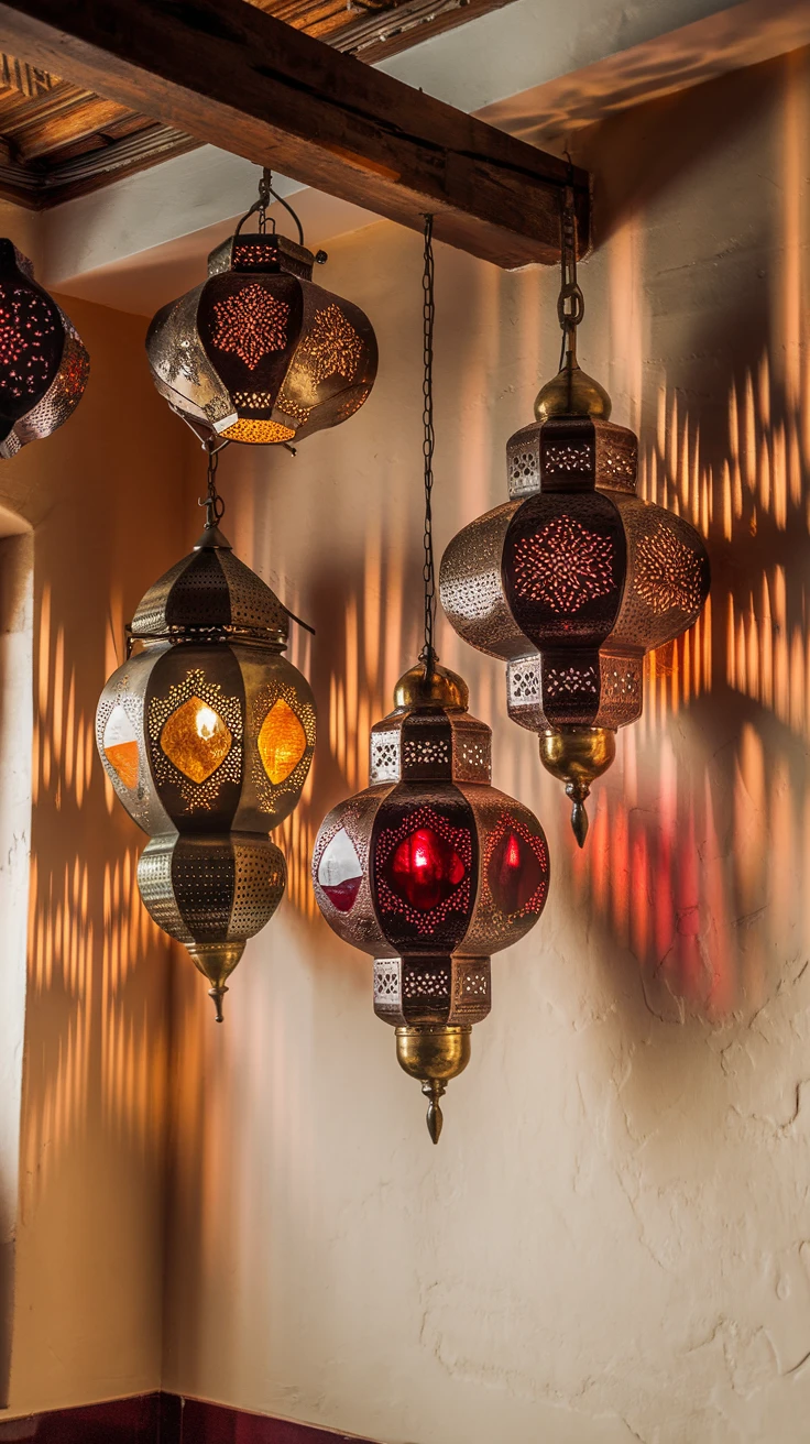 1. Traditional Moroccan Lanterns (Fanous)