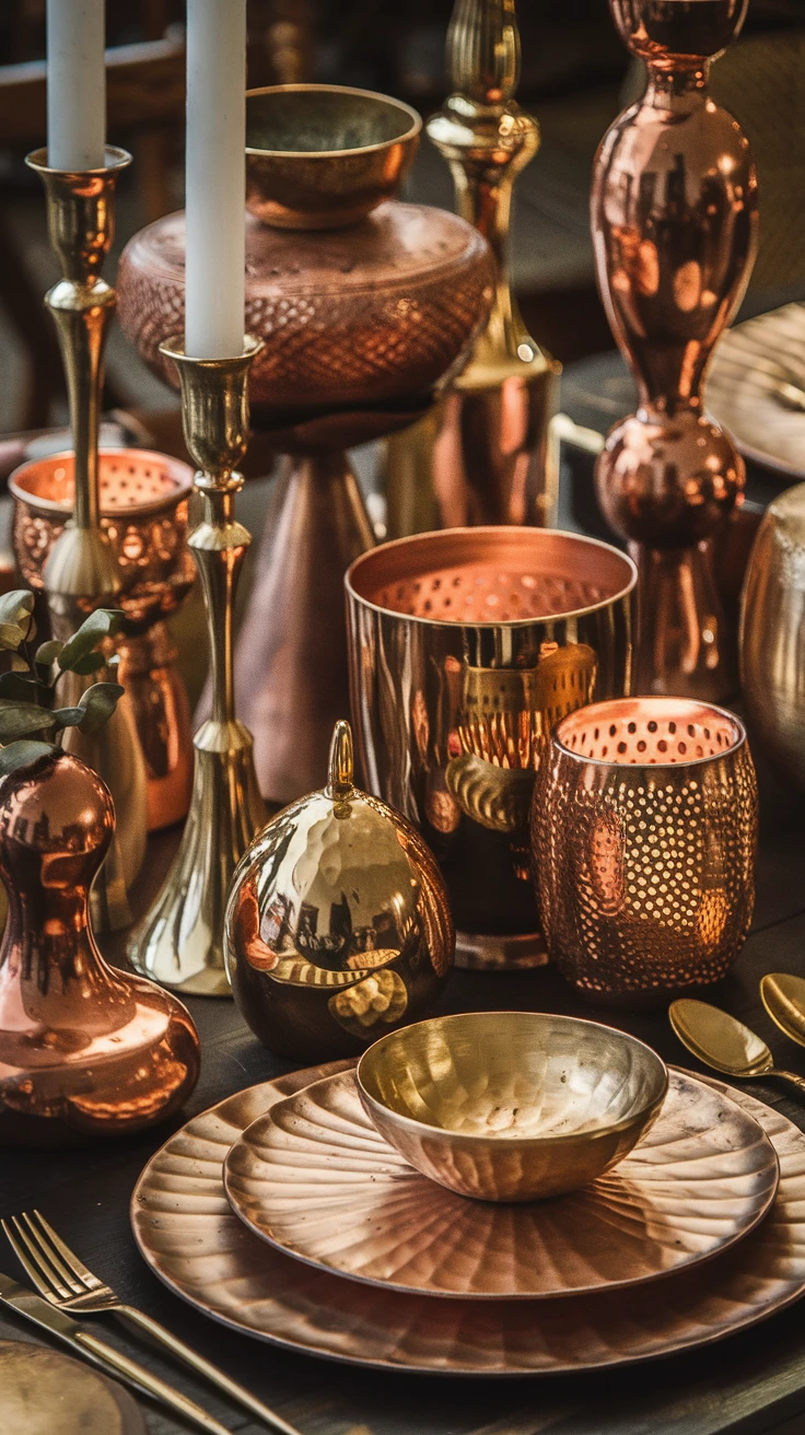 10. Copper and Brass Metallic Elements