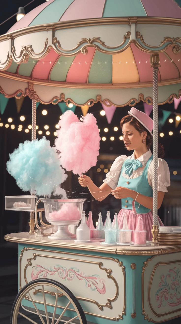 10. Cotton Candy Cart or Display