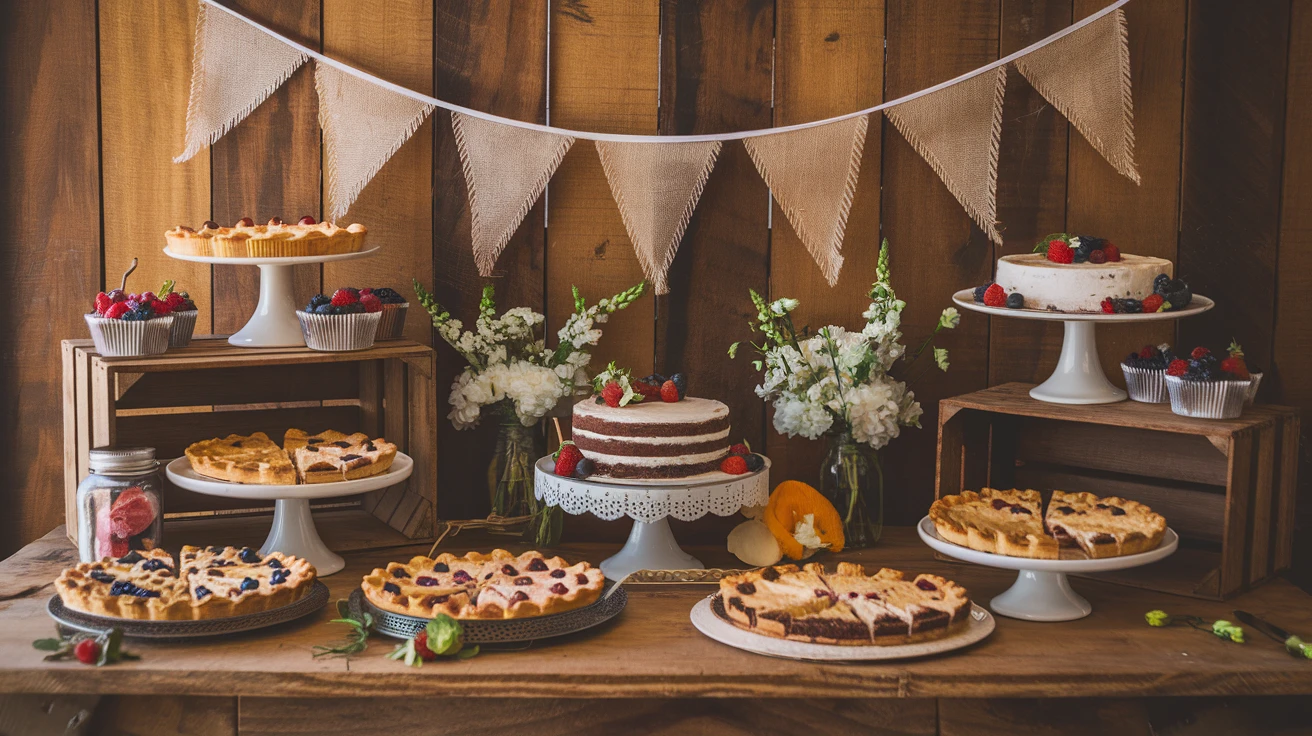 10. Rustic Dessert Table
