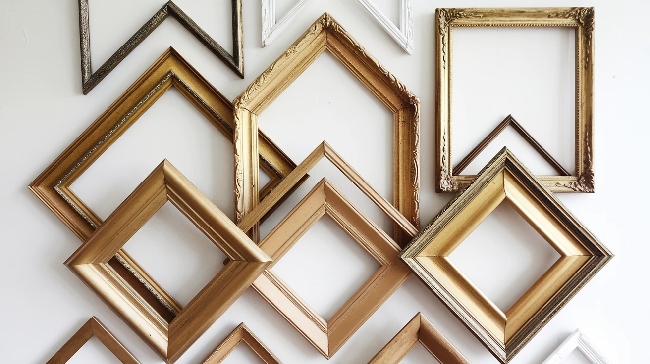 14. Vintage Frame Displays