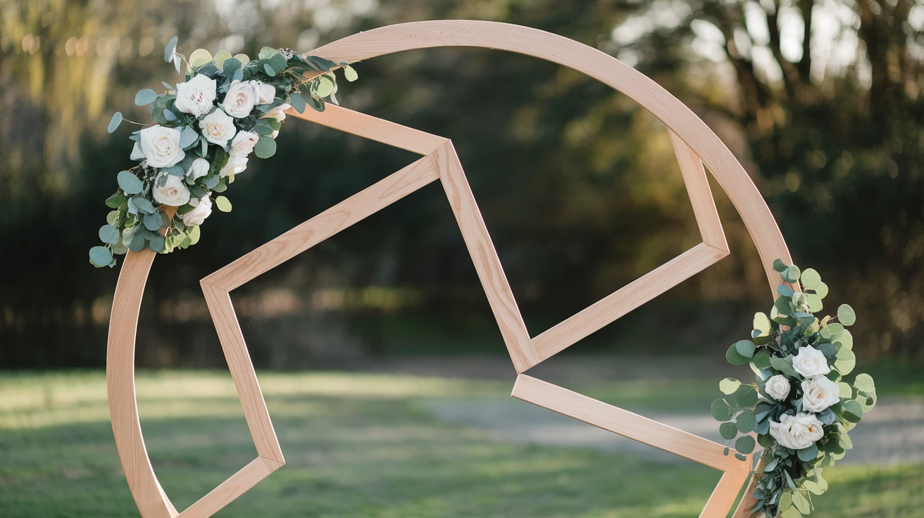 2. Wooden Circle Arches
