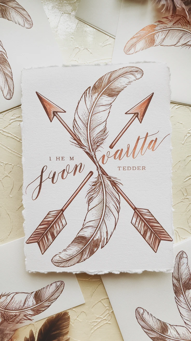 3. Feather and Arrow Patterns