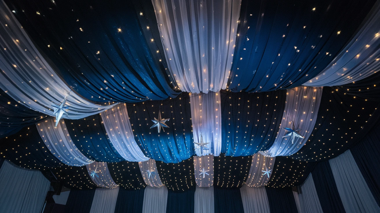 7. Celestial Fabric Draping