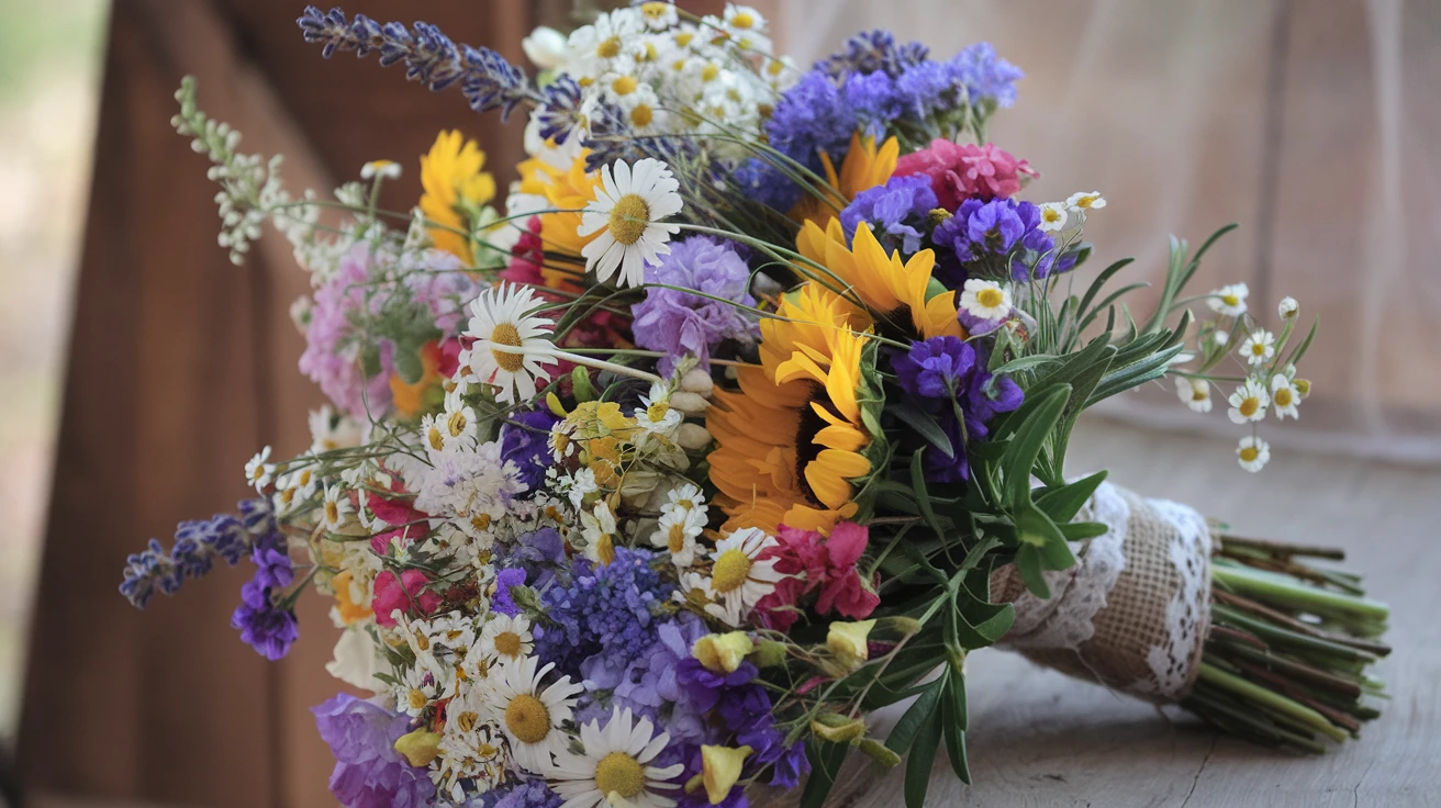 9. Wildflower Bouquets