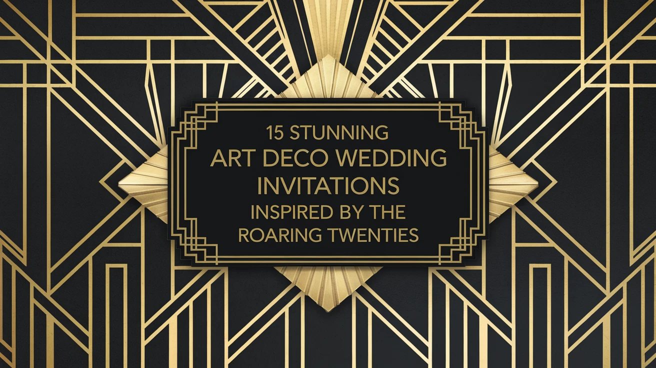 15 stunning art deco wedding invitations inspired by the roaring twenties