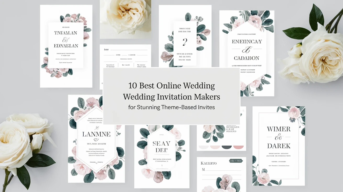 10 best online wedding invitation makers for stunning theme-based invites