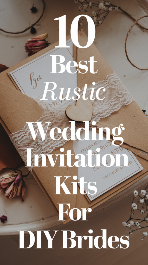 10 best rustic wedding invitation kits for DIY brides