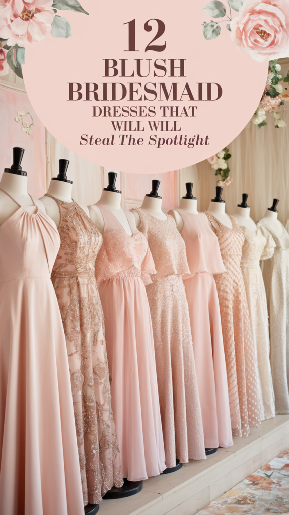 12 Blush Bridesmaid Dresses That Will Steal the Spotlight