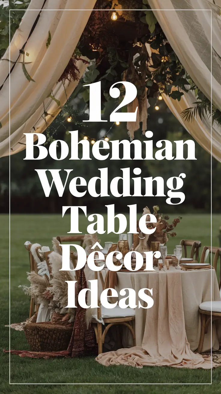 12 Bohemian Wedding Table Decor Ideas for a Free-Spirited Celebration