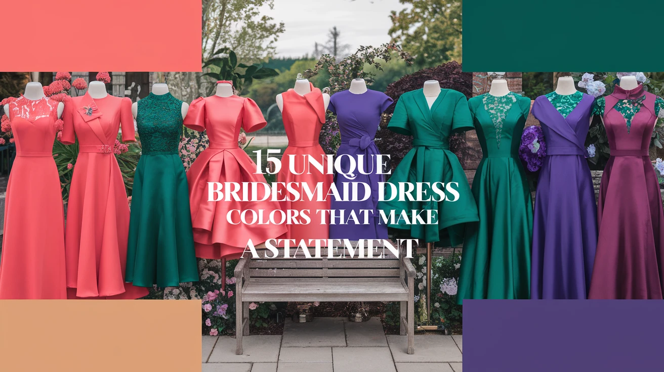 15 Unique Bridesmaid Dress Colors That Make a Statement