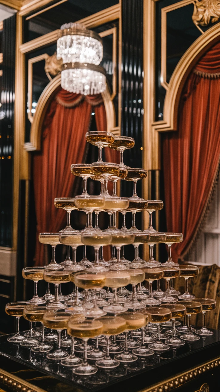 Champagne Tower Display