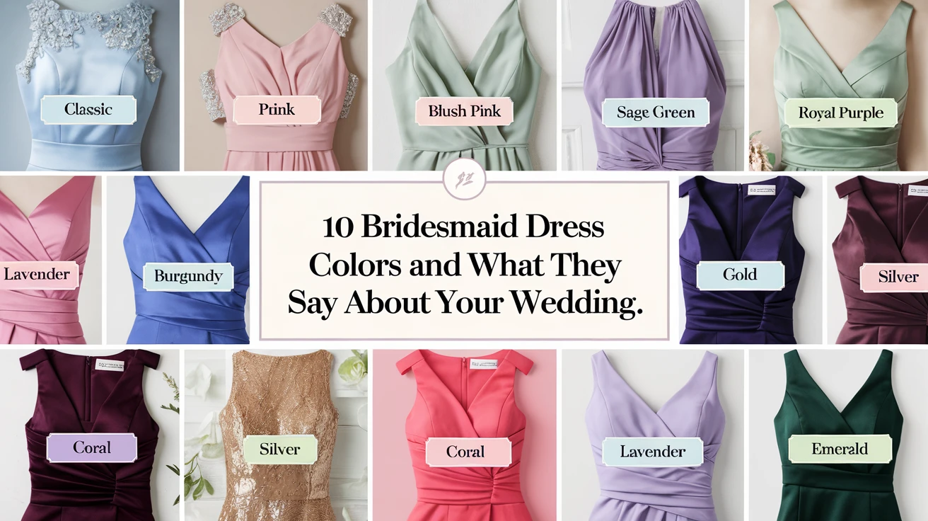 10 Bridesmaid Dress Colors and What They Say About Your Wedding