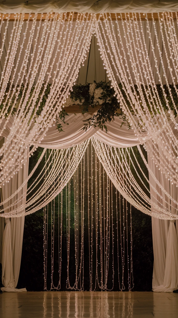 Crystal or Beaded Curtain Backdrops