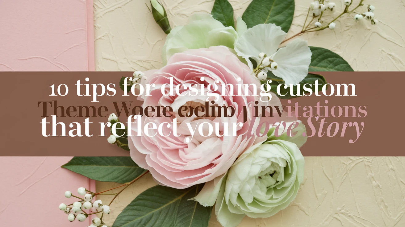 10 tips for designing custom theme wedding invitations that reflect your love story