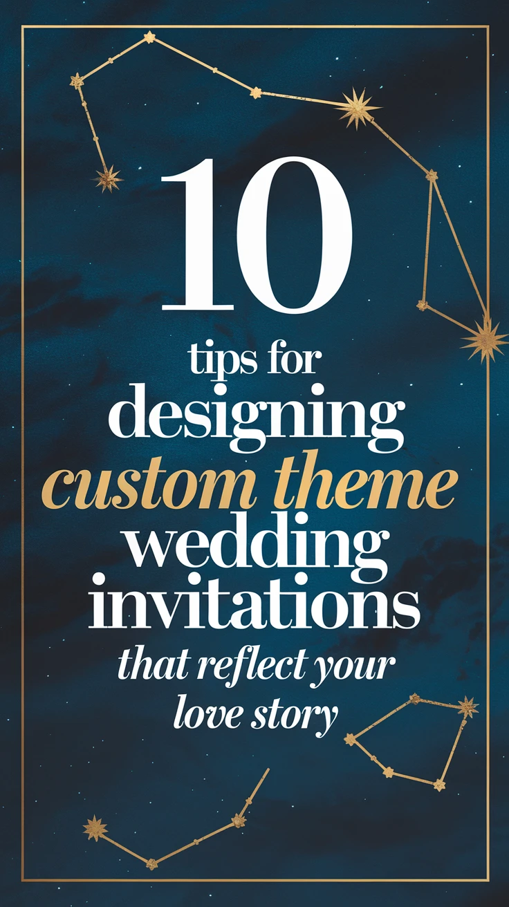 10 tips for designing custom theme wedding invitations that reflect your love story