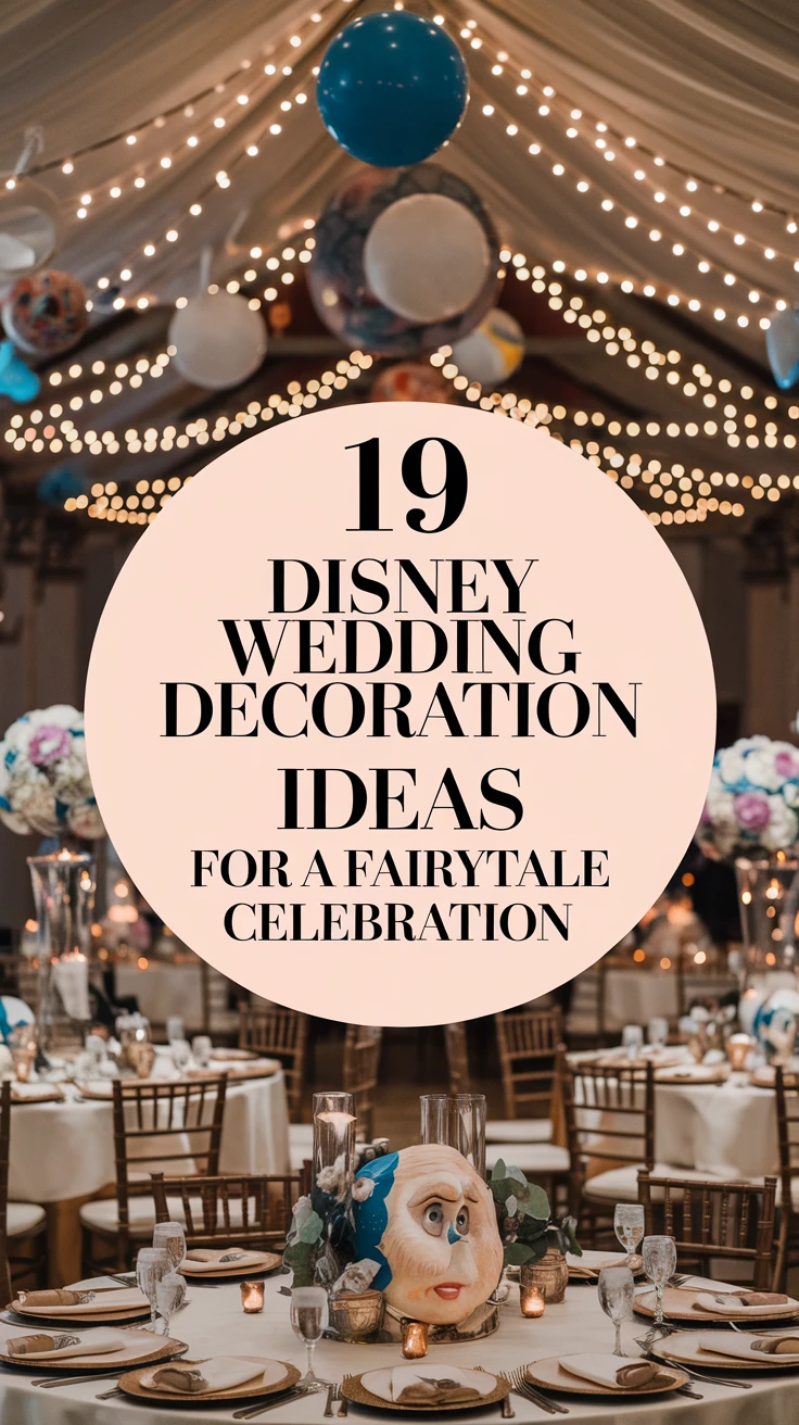 19 Disney Wedding Decoration Ideas for a Fairytale Celebration