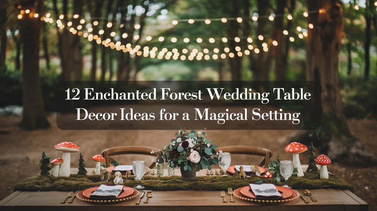 12 Enchanted Forest Wedding Table Decor Ideas for a Magical Setting