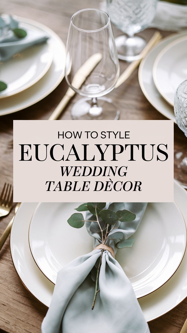 How to Style Eucalyptus Wedding Table Decor for a Fresh Look