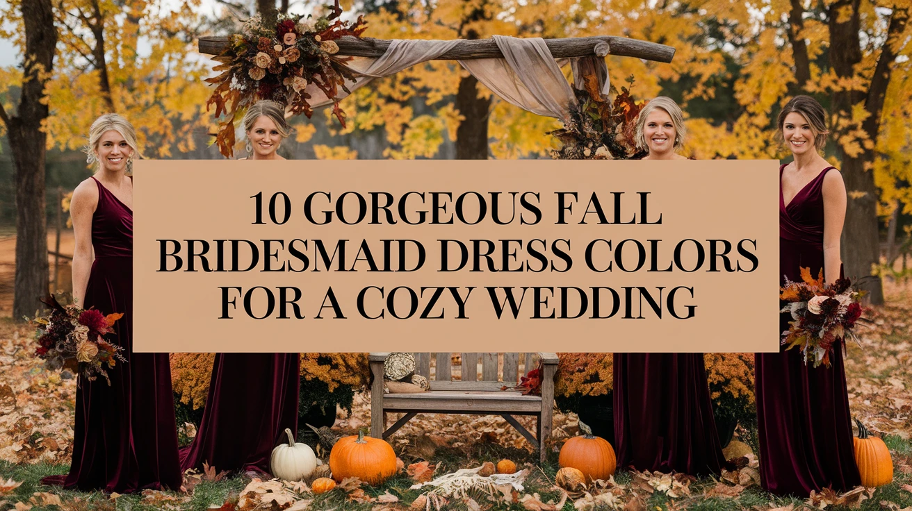 10 Gorgeous Fall Bridesmaid Dress Colors for a Cozy Wedding
