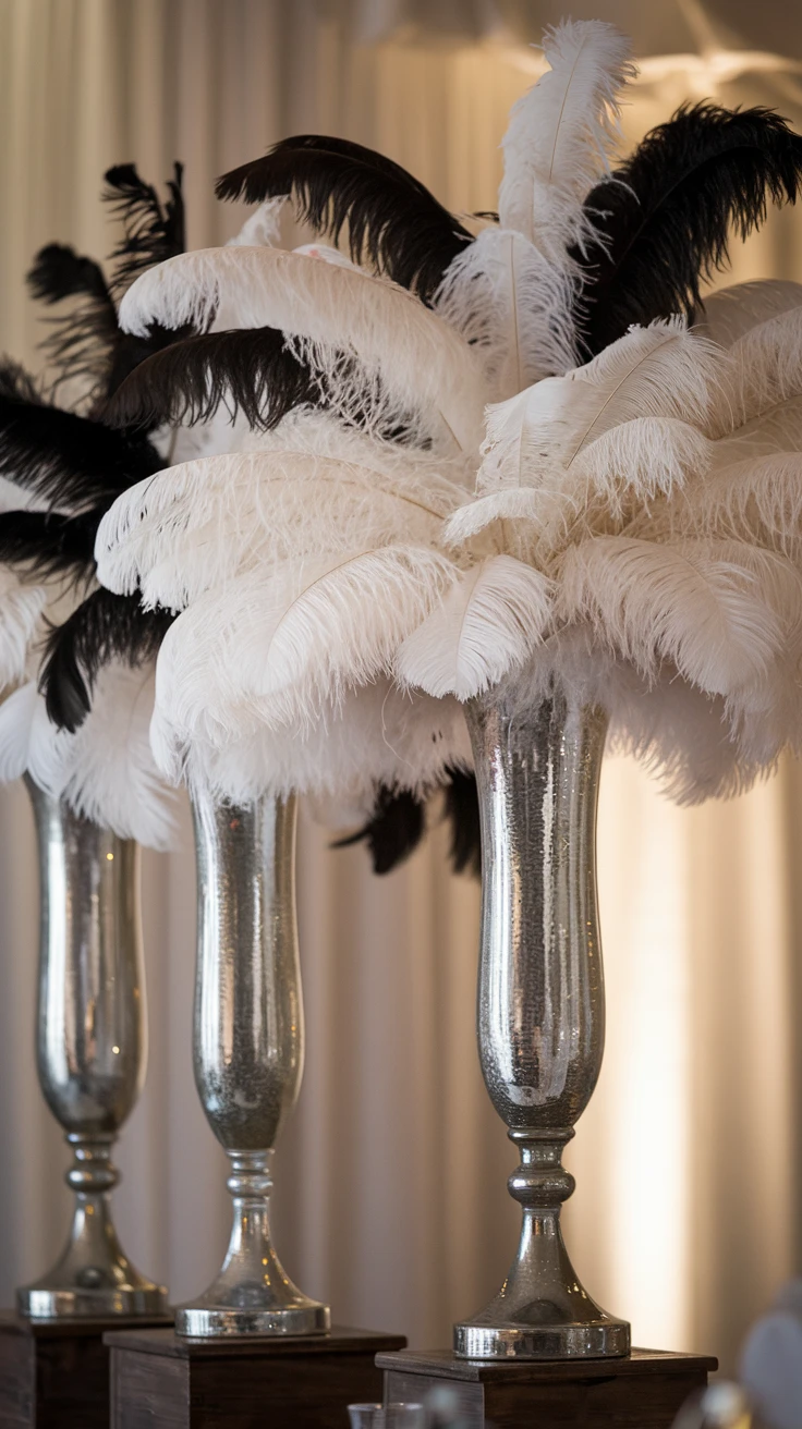 Feather Centerpieces