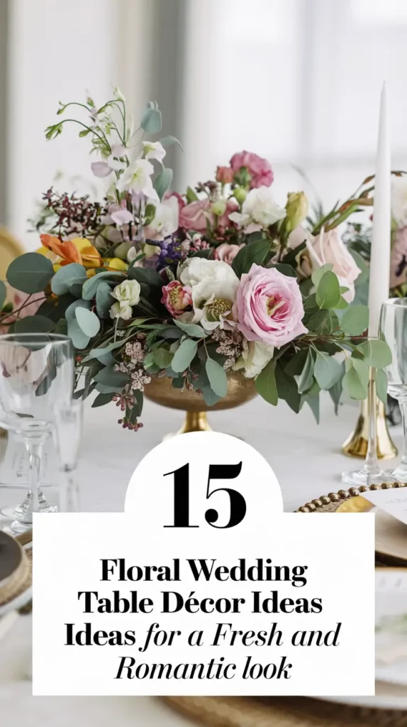 15 Floral Wedding Table Decor Ideas for a Fresh and Romantic Look