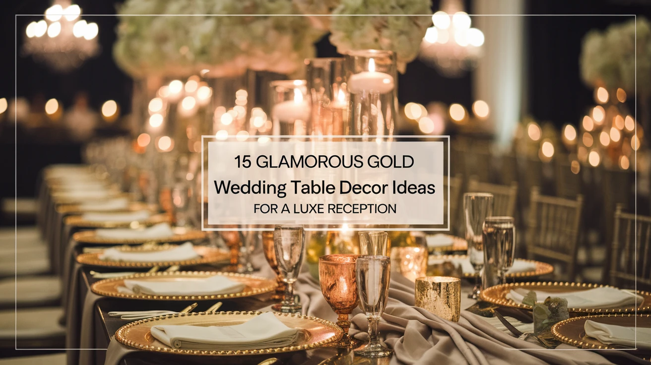15 Glamorous Gold Wedding Table Decor Ideas for a Luxe Reception