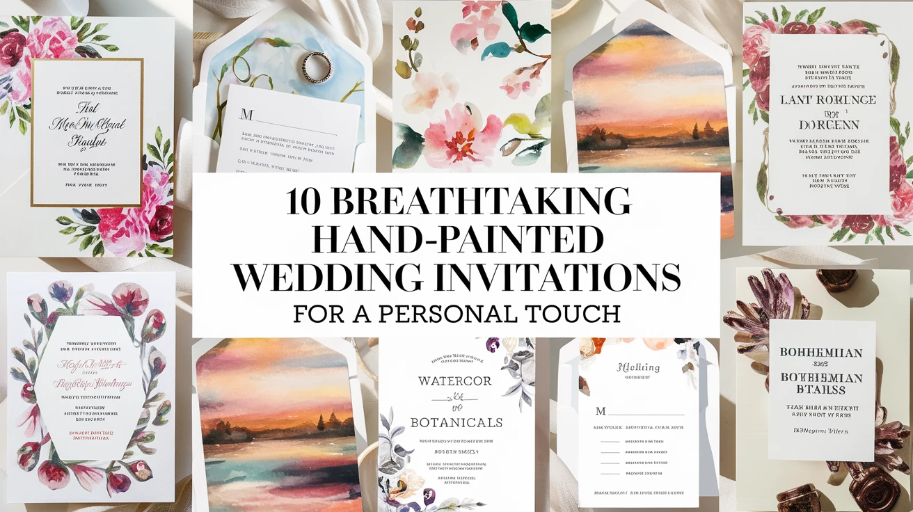 10 breathtaking hand-painted wedding invitations for a personal touch