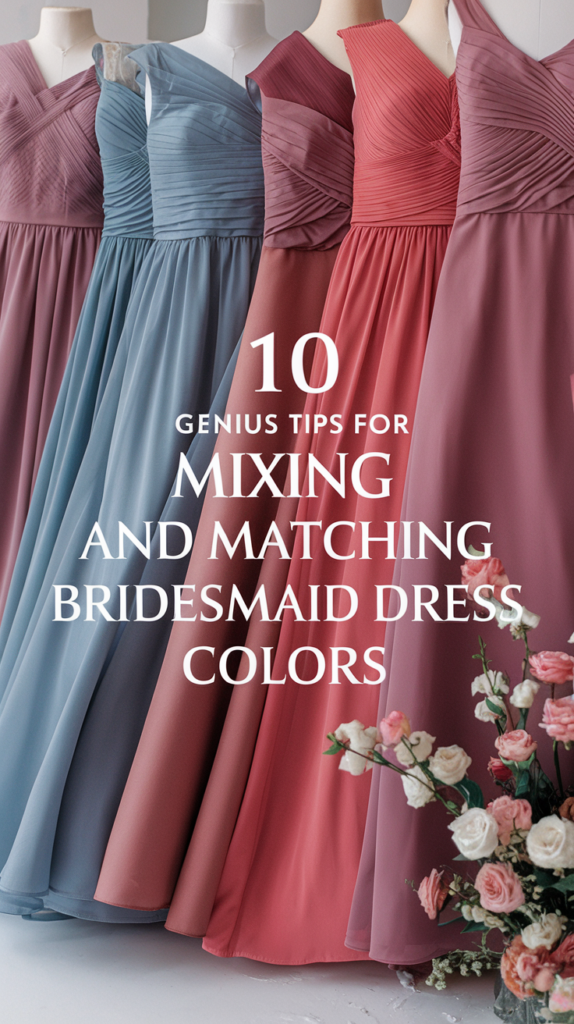 10 Genius Tips for Mixing and Matching Bridesmaid Dress Colors