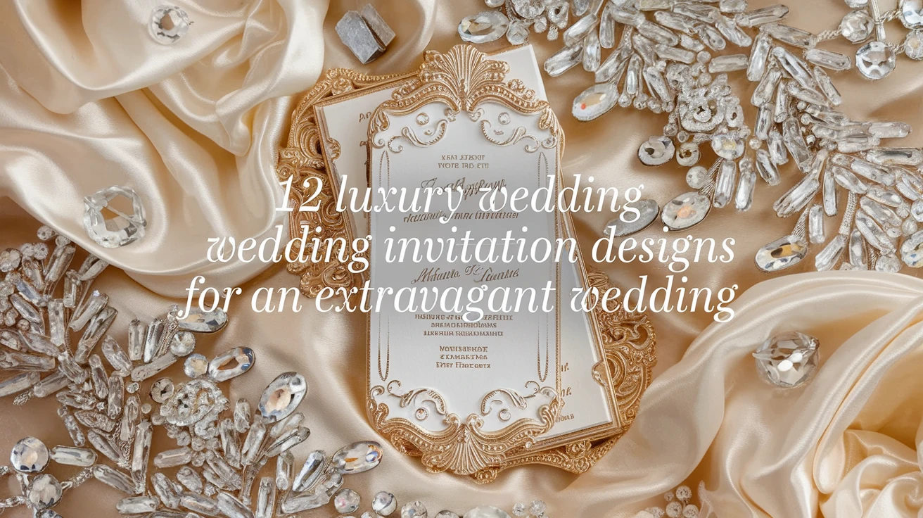 12 luxury wedding invitation designs for an extravagant wedding