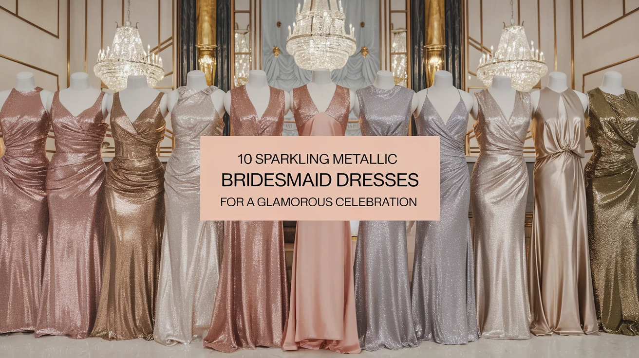 10 Sparkling Metallic Bridesmaid Dresses for a Glamorous Celebration